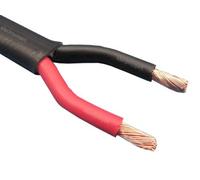 electrosmart 2 conduttori Twin Rosso/Nero Rame Heavy Duty Automotive Auto Barca Marine Cable Wire 2 x 3 mm sottile parete piatta incagliato 12 V 24 V 33 Amp (5 m)