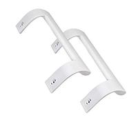 ELECTROTODO 4321270300 - Maniglia per porta compatibile con frigorifero Beko, Savoid e Smeg, set di 2 pezzi, colore bianco