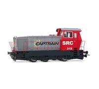 Electrotren HE2029S SRC, locomotiva diesel classe 312, livrea rosso-grigio'Captrain', ep; vI, con decoder sonoro DCC Locomotiva Diesel