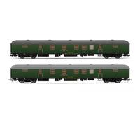 Electrotren HE4013 RENFE, Set da 2 unità DGDC-3000 Furgone Postale, livrea Verde Oliva, Periodo IV 1:87 Scala Ho Hornby Hobbies Carrozze rotabili passeggeri, Vari