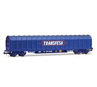 Electrotren HE6086 SNCF/RENFE, carro telonato a 4 assi, "Transfesa", livrea blu, ep. IV Materiale rotabile - Carri