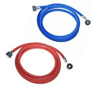 ELECTRUEPART® - Tubo per acqua, 2,5 m, 1 blu e 1 rosso per acqua calda e fredda