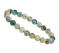 ELEDORO PowerBead Hackmanit - Bracciale da donna elasticizzato in pietre preziose, 8 mm, 17 cm, Vera hackmanite non trattata di qualità AAA Una gemma assolutamente rara rarità UV reattiva