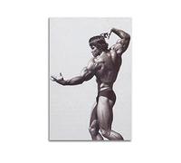ELedvb Arnold Schwarzenegger - Poster decorativo da parete su tela, motivo bodybuilding, stampa artistica moderna per camera da letto, 40 x 60 cm