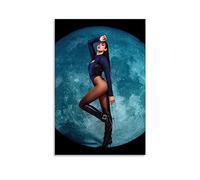 ELedvb Dua Lipa Future Nostalgia - The Moonlight Edition- Poster decorativo su tela, poster da parete e stampa artistica moderna per camera da letto familiare, 40 x 60 cm