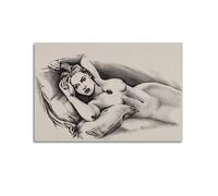 ELedvb Kate Winslet - Poster decorativo su tela con scena del Titanic, poster decorativo da parete e stampa artistica moderna per camera da letto di famiglia (60 x 90 cm)