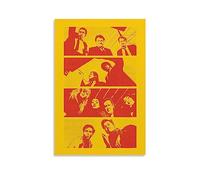 ELedvb Poster decorativo su tela con immagine di Quentin Tarantino, stampa artistica da parete, poster decorativo per camera da letto, 60 x 90 cm