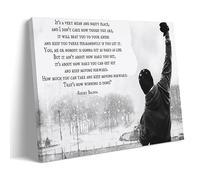 ELedvb Stampa artistica da parete su tela, motivo: Rocky Balboa, poster decorativo moderno per camera da letto, 40 x 60 cm