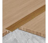 Eleeonora Profilo A T Alluminio Guida di Transizione,Profilo di Transizione,Modanatura A T,Soglia Porta E Riempimento Fessure Parquet E Piastrelle,Profilo T in Alluminio,per Pavimento