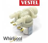 ELEETTROVALVOLA LAVATRICE WHIRLPOOL CARICO ACQUA 2 VIE VESTEL 481202308055
