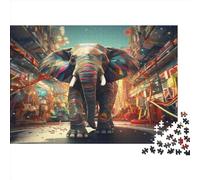 Elefant, puzzle da 1000 pezzi, per adulti e bambini a partire dai 14 anni, puzzle per adulti, 1000 pezzi (75 x 50 cm)