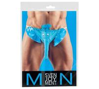 Tanga maschile divertente con elefante - blu (Taglia Unica S-L)