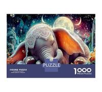 Elefante 1000 Pezzi Insieme Di Puzzle Complesso Per Sfida Estremamente Difficile Sleeping Baby Elefante adattato Per Dopo La Scuola E Puzzle Meglio Classificati 52x38cm/1000pcs