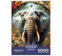 Elefante 1000 Pezzi Mammiferi Puzzle Adulti Di Autota IntRattotenimento Creativo Per Gioco Familiare Regalo Per Adulti E Adolescenti Da 14 Anni E Più 70x50cm/1000pcs