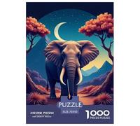 Elefante 1000 Pezzi Mammiferi Puzzle Classico Di Autota IntRattotenimento Creativo Festa Aziendale Regalo Per Adulti E Adolescenti Da 14 Anni E Più 70x50cm/1000pcs