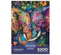 Elefante 1000 Pezzi Mammiferi Puzzle Di Autota Multicolore Per Gioco Familiare Regalo Per Adulti E Adolescenti Da 14 Anni E Più 70x50cm/1000pcs