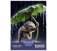 Elefante 1000 Pezzi Mammiferi Puzzle Di Autota Multicolore Per Gioco Familiare Regalo Per Adulti E Adolescenti Da 14 Anni E Più 70x50cm/1000pcs