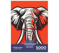 Elefante 1000 Pezzi Puzzle Adulti Divertimento Per Gioco Familiare Regalo Per Adulti E Bambini Da 14 Anni E Più 70x50cm/1000pcs