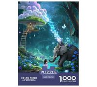 Elefante 1000 Pezzi Puzzle Classico Multicolore Per Gioco Familiare Regalo Per Adulti E Bambini Da 14 Anni E Più 70x50cm/1000pcs