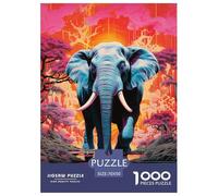 Elefante 1000 Tessere Animazione Puzzle Di Autota Multicolore Festa Aziendale Regalo Per Adulti E Bambini Da 14 Anni E Più 70x50cm/1000pcs