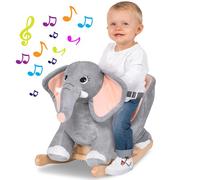Elefante a Dondolo Cavalcabile Peluche Giocattolo Bambini con Suono