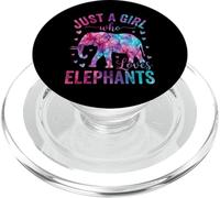 Elefante ad acquerello Solo una ragazza che ama gli elefanti PopSockets PopGrip per MagSafe