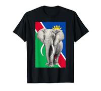 Elefante Africano e Bandiera della Namibia Maglietta