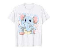 Elefante Animale Dello Zoo Africa Carino Piccolo Elefantino Maglietta