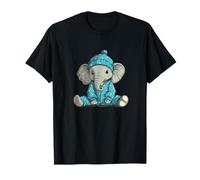 Elefante assonnato in pigiama per un tocco da sogno Maglietta