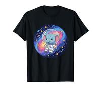 Elefante Astronauta nello Spazio Galassia colorato Maglietta