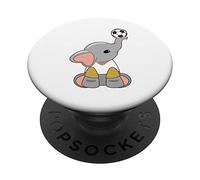 Elefante Calciatore Calcio Sport PopSockets PopGrip Adesivo