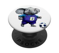 Elefante calcio/calciatore elefante PopSockets PopGrip Adesivo