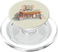 Elefante carino che studia insegnanti e studenti torna a scuola PopSockets PopGrip per MagSafe