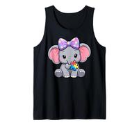 Elefante Che Indossa Un Fiocco per Capelli per la consapevolezza dell'autismo Canotta