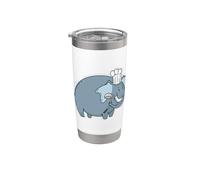 Elefante come chef stellato Bicchiere termico in acciaio inox doppia parete