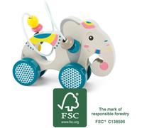 Elefante da spingere con anello
