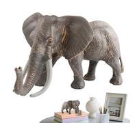 Elefante decorativo per la casa, personaggio di elefante asiatico - Scultura realistica per l'apprendimento precoce per le ragazze in biblioteca asilo giardino terrazza