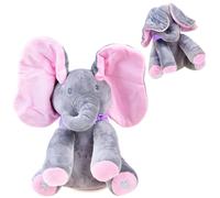 Elefante di peluche interattivo che canta e gioca a peek-a-boo - Elefante