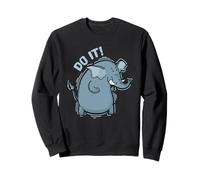 Elefante Do It Motivazione Felpa