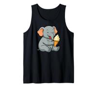 Elefante Gelato Zoo Amante Animali Kawaii Ragazzi Ragazze Bambini Canotta