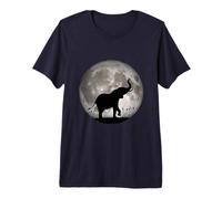 Elefante Guardando la Luna Maglietta Premium
