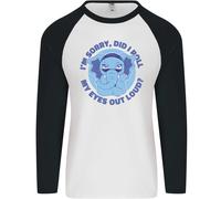 Elefante Ha Fatto i Roll My Eyes Fuori Loud Uomo L/S Baseball T-Shirt