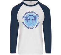 Elefante Ha Fatto i Roll My Eyes Fuori Loud Uomo L/S Baseball T-Shirt