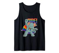 Elefante I Bandiera LGBTQ I Bandiera arcobaleno I Gay Pride Canotta