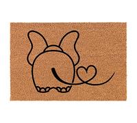 Elefante Innamorato Zerbino Ingressofunnytappeto Docciamodernozerbini Per Interniingressoesternoufficio40 X 60Cm