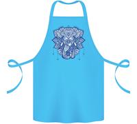 Elefante Mandala Arte Cotone Grembiule 100% Biologico