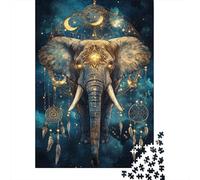Elefante Mistico Puzzle 1000 Pezzi Carta per Adulti Notte da Sogno Gioco di Puzzle 1000 Pezzi Relax Famiglia Decorazione Regalo 52x38cm/1000pcs