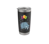 Elefante Mosche con Palloncini Bicchiere termico in acciaio inox doppia parete