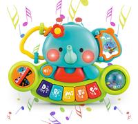 Elefante Musicale per Bambini da 6 Mesi Giocattolo Tastiera con Luci per Neonato