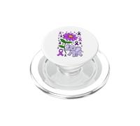 Elefante nastro viola consapevolezza Alzheimer PopSockets PopGrip per MagSafe